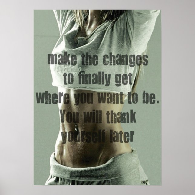 Workout Motivational Poster (Front)