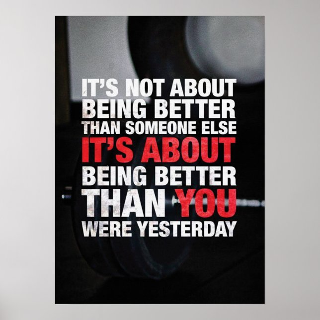 Workout Motivational Poster (Front)