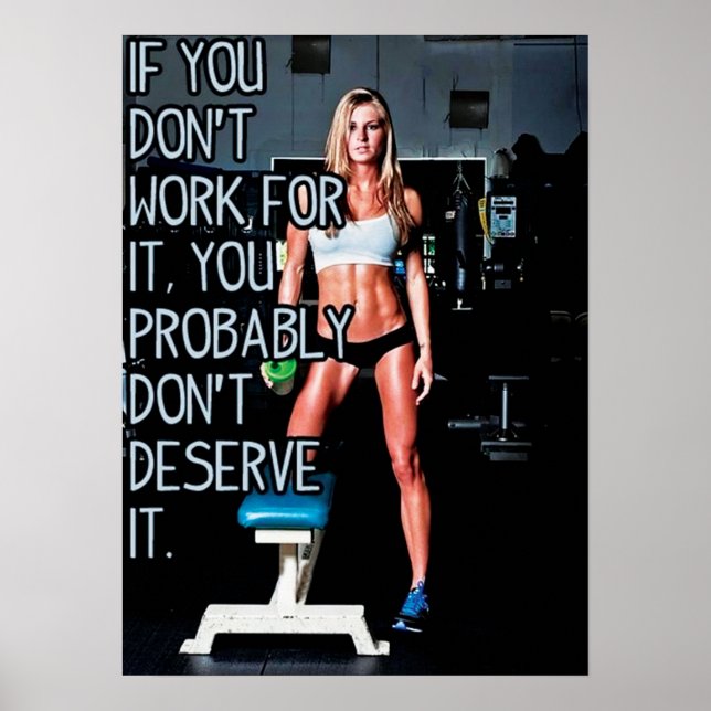 Workout Motivational Poster (Front)