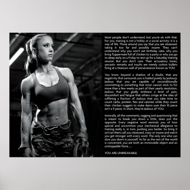 Workout Motivational Poster (Front)