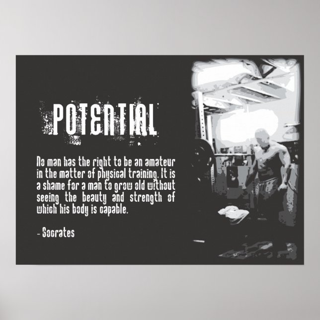 Workout Motivational Poster (Front)