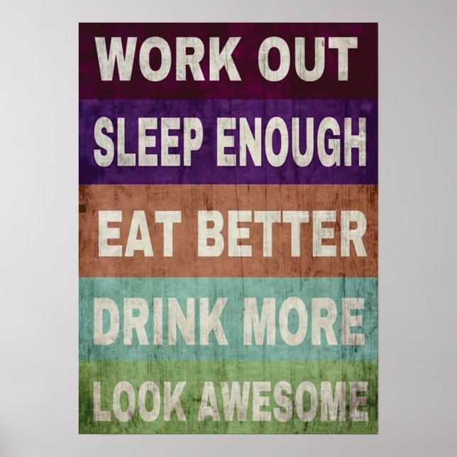 Workout Motivational Poster (Front)