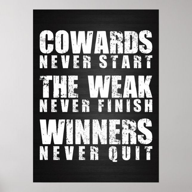 Workout Motivational Poster (Front)