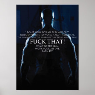 Workout Motivational Poster