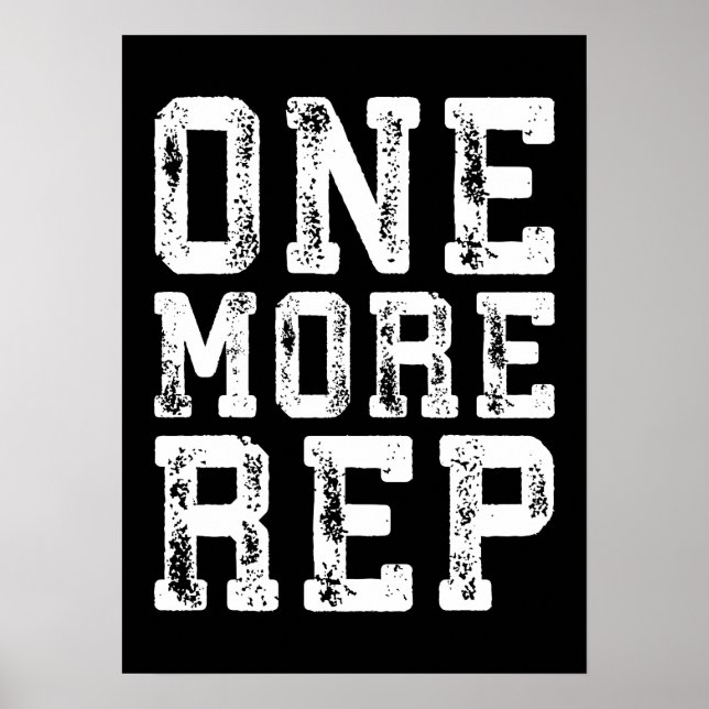 Workout Motivational Poster (Front)