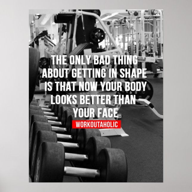 Workout Motivational Poster (Front)