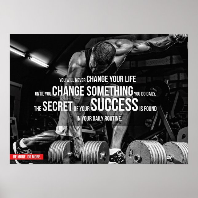 Workout Motivational Poster (Front)