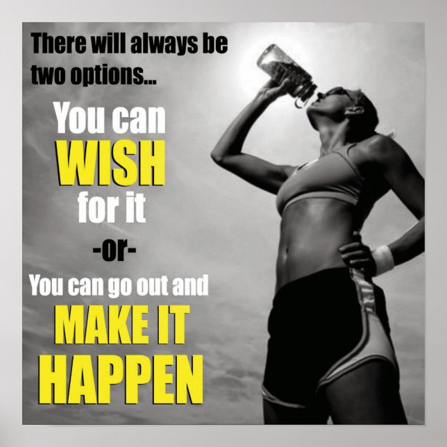 Workout Motivational Poster (Front)