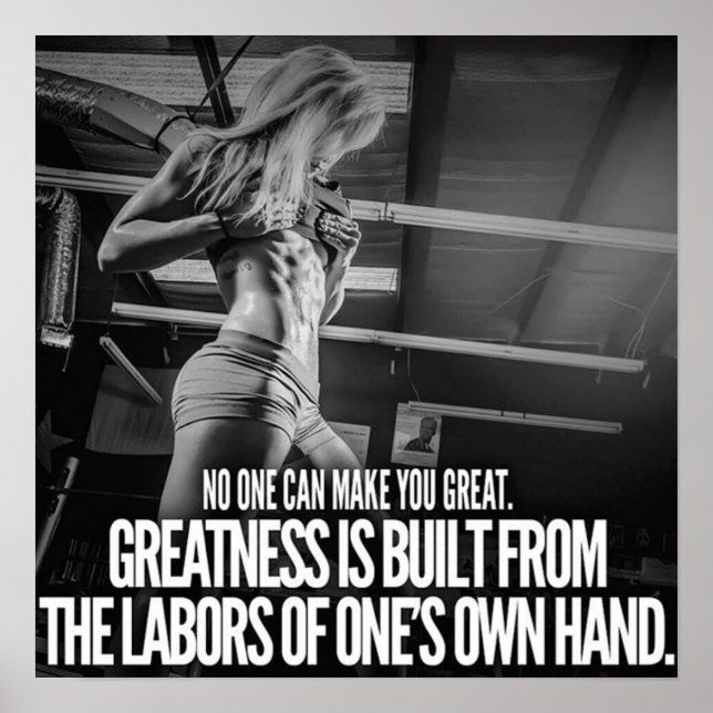 Workout Motivational Poster (Front)