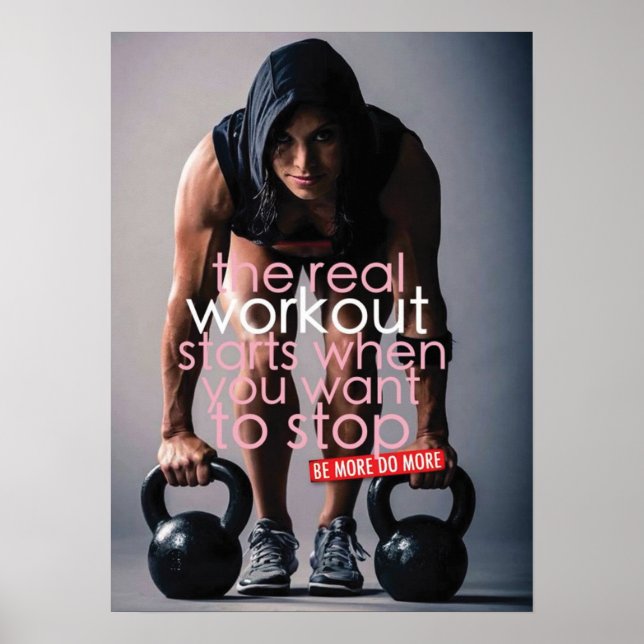 Workout Motivational Poster (Front)