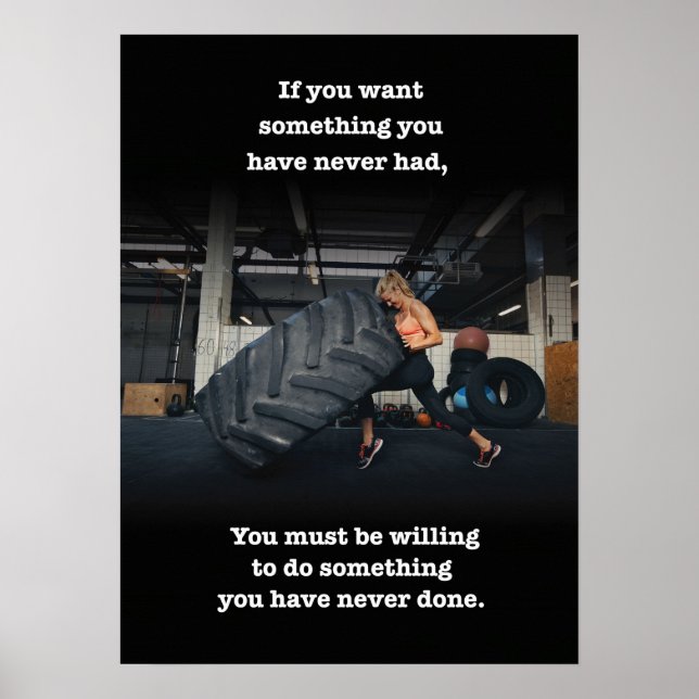 Workout Motivational Poster (Front)