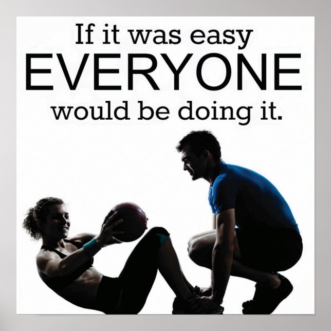 Workout Motivational Poster (Front)