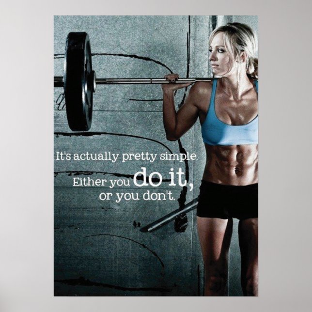 Workout Motivational Poster (Front)