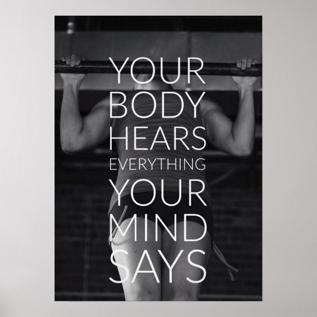 Workout Motivational Poster (Front)