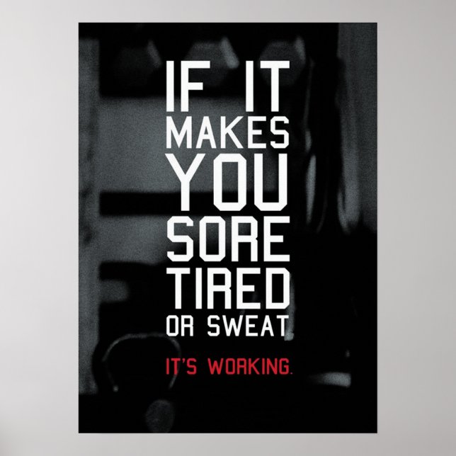 Workout Motivational Poster (Front)