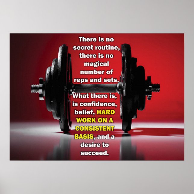 Workout Motivational Poster (Front)