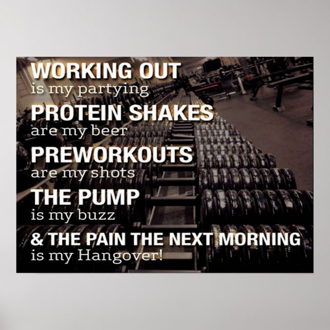 Workout Motivational Poster (Front)
