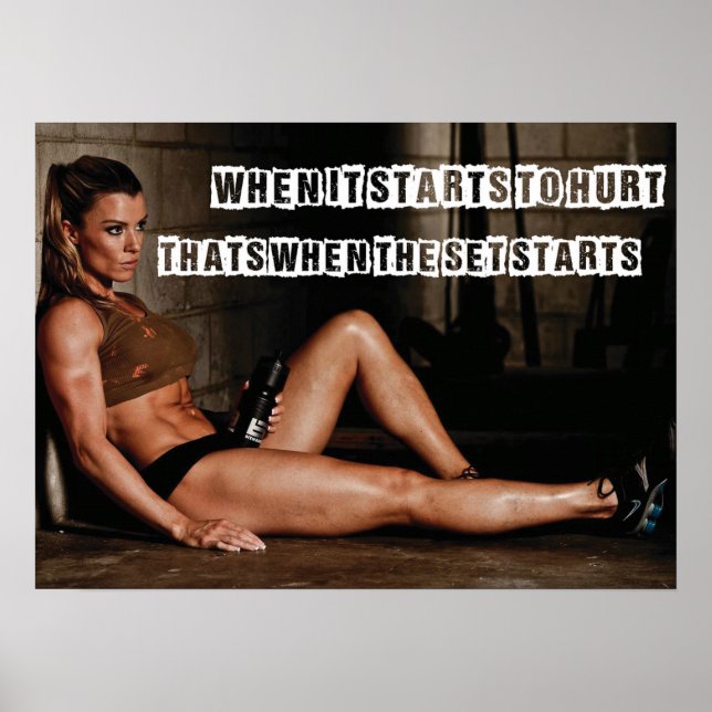 Workout Motivational Poster (Front)