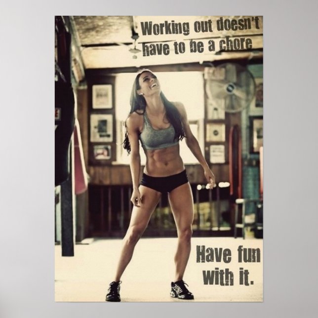 Workout Motivational Poster (Front)