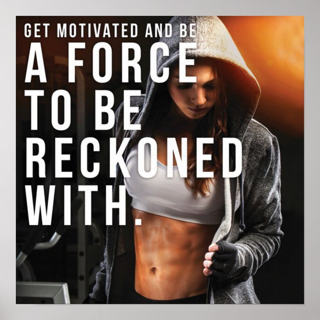 Workout Motivational Poster (Front)