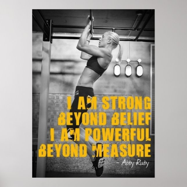 Workout Motivational Poster (Front)