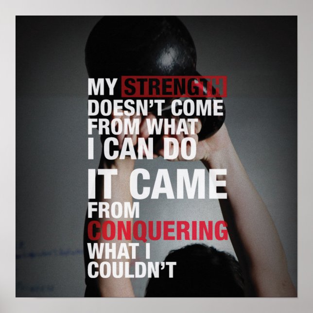 Workout Motivational Poster (Front)