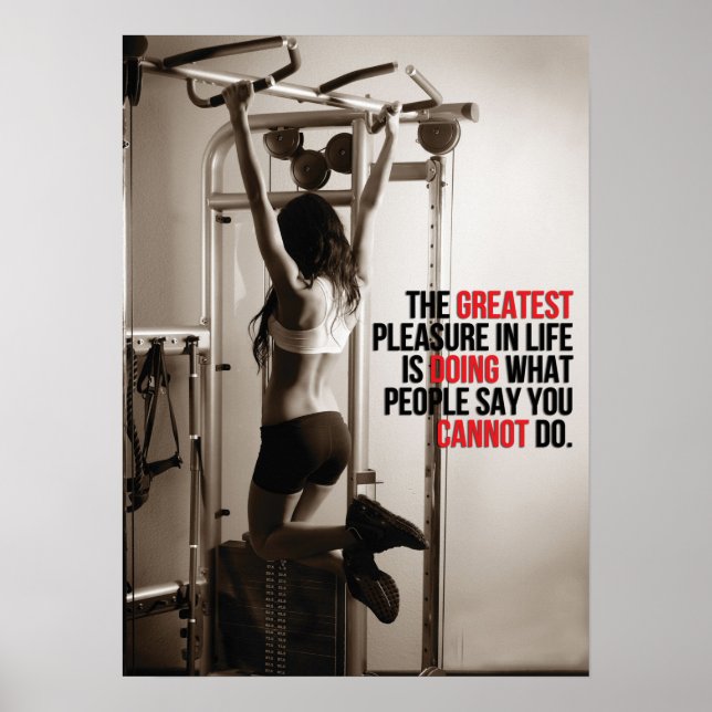 Workout Motivational Poster (Front)