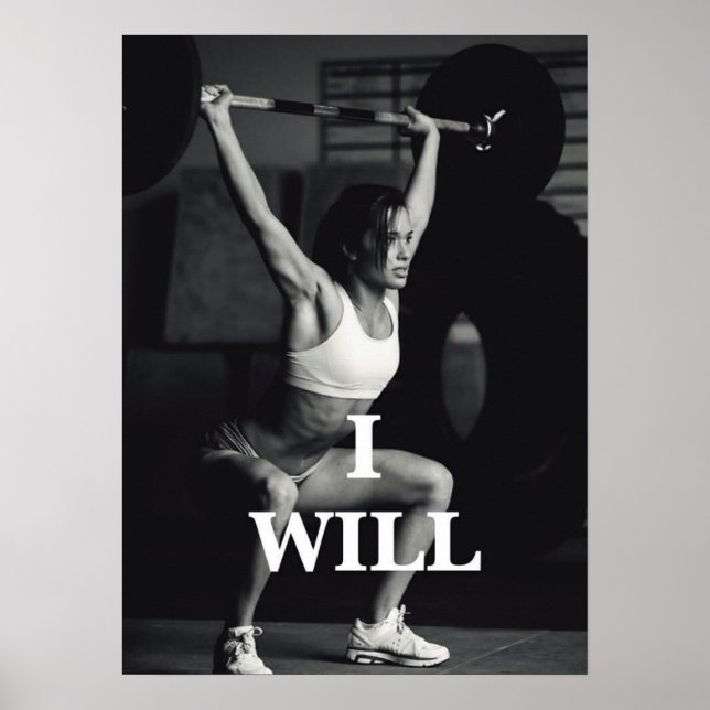 Workout Motivational Poster (Front)