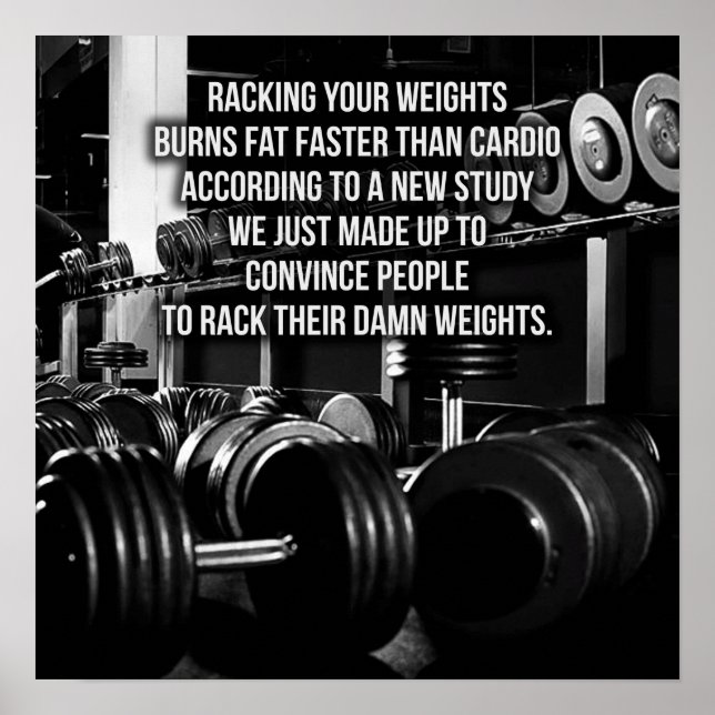 Workout Motivational Poster (Front)