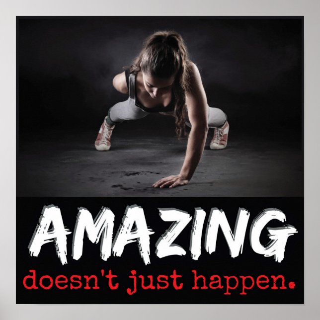 Workout Motivational Poster (Front)