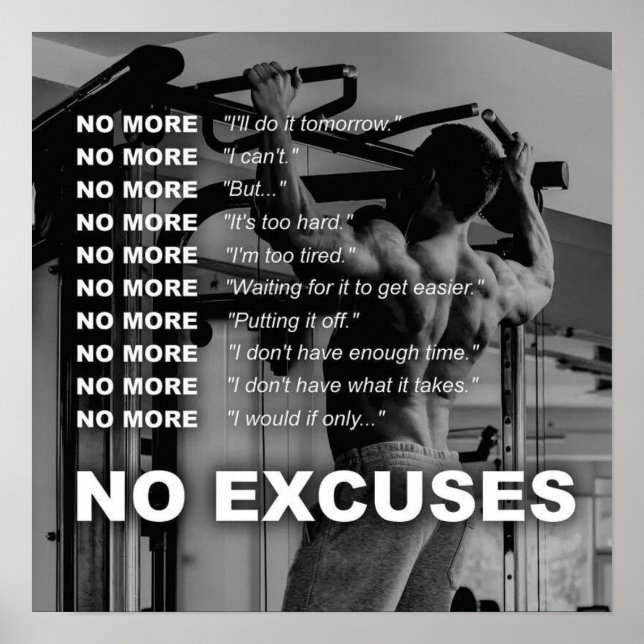 Workout Motivational Poster (Front)