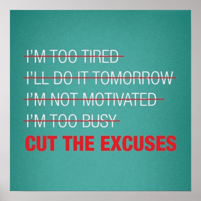 Workout Motivational Poster (Front)