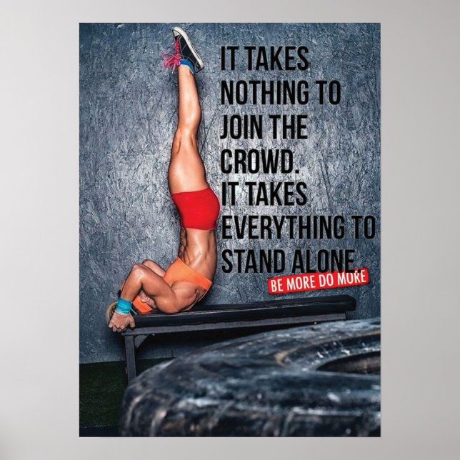 Workout Motivational Poster (Front)