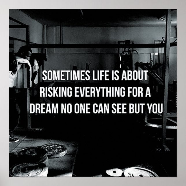 Workout Motivational Poster (Front)