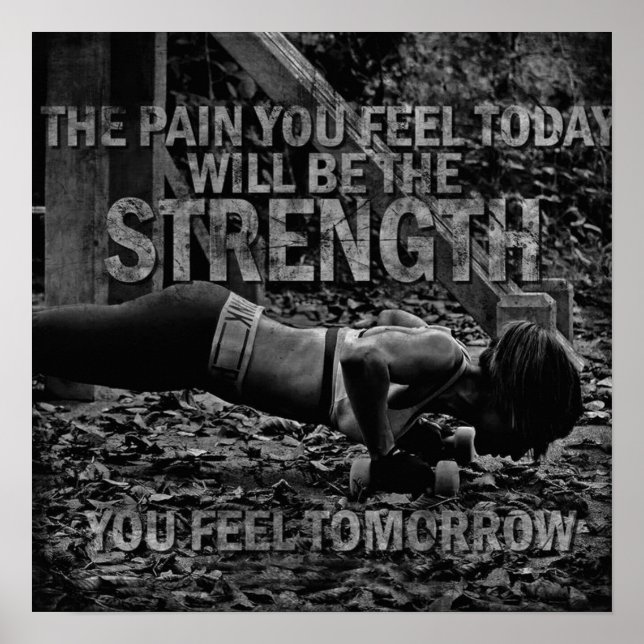 Workout Motivational Poster (Front)