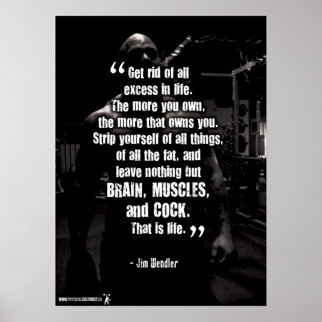 Workout Motivational Poster (Front)