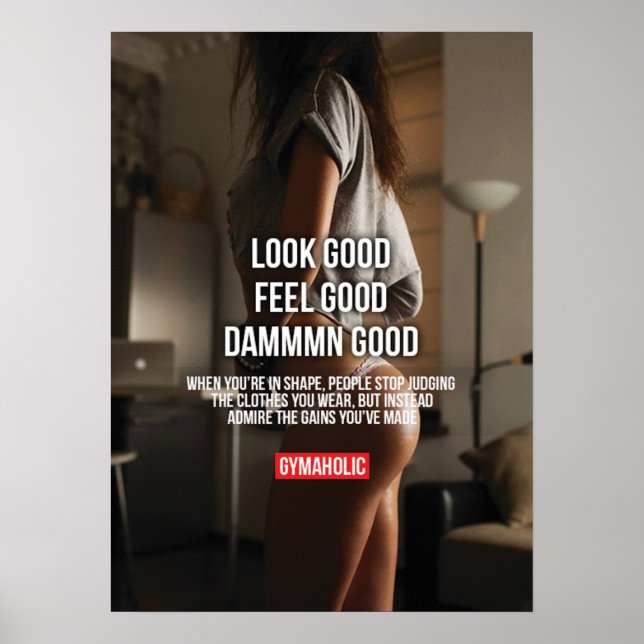 Workout Motivational Poster (Front)