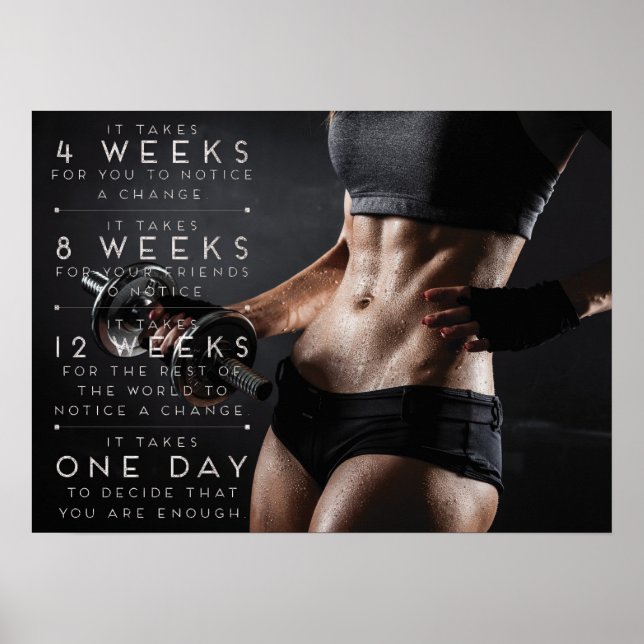 Workout Motivational Poster (Front)