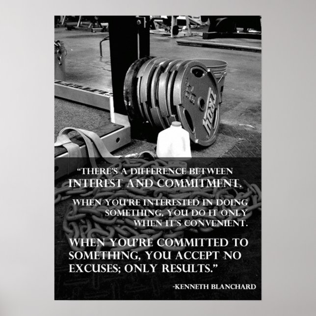 Workout Motivational Poster (Front)