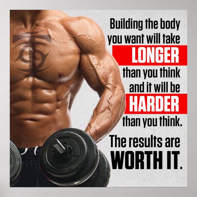 Workout Motivational Poster (Front)
