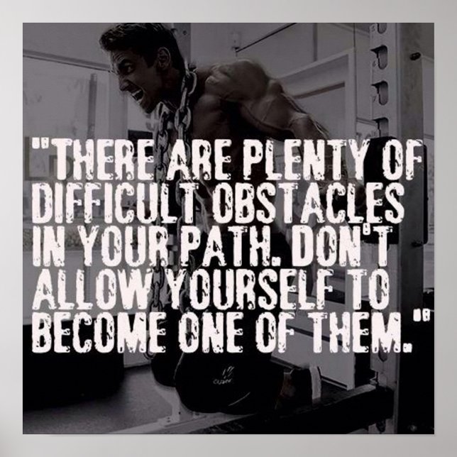 Workout Motivational Poster (Front)