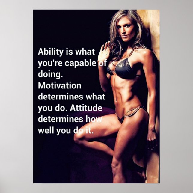 Workout Motivational Poster (Front)