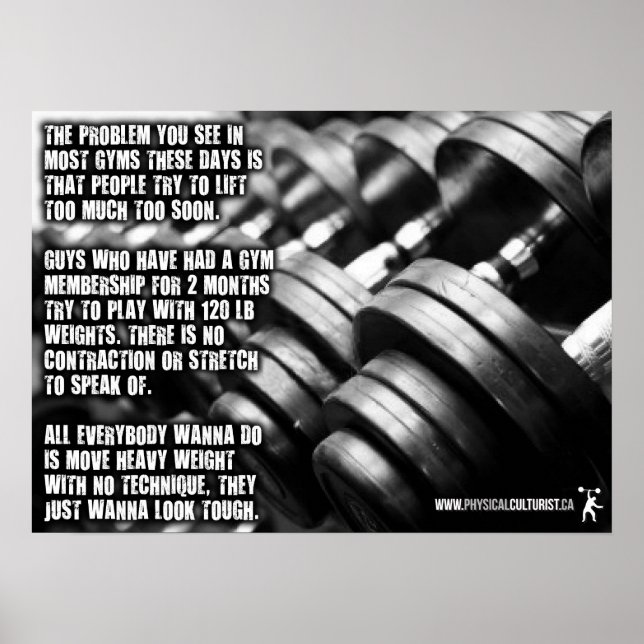 Workout Motivational Poster (Front)