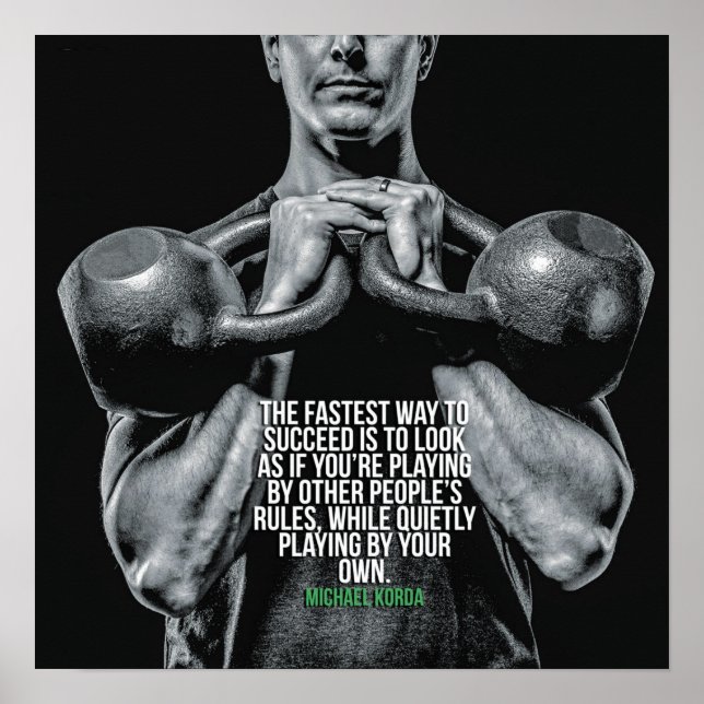 Workout Motivational Poster (Front)