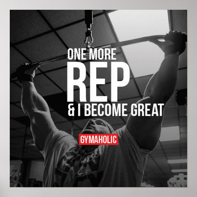 Workout Motivational Poster (Front)