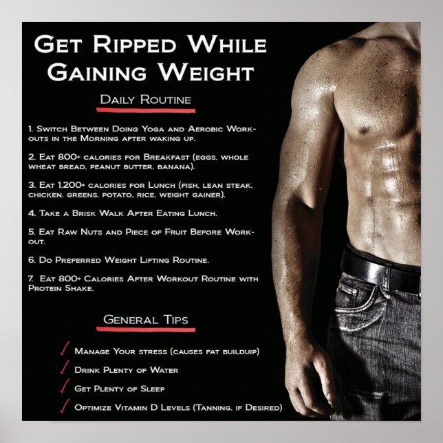 Workout Motivational Poster (Front)