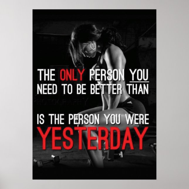 Workout Motivational Poster (Front)