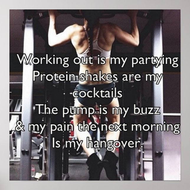 Workout Motivational Poster (Front)
