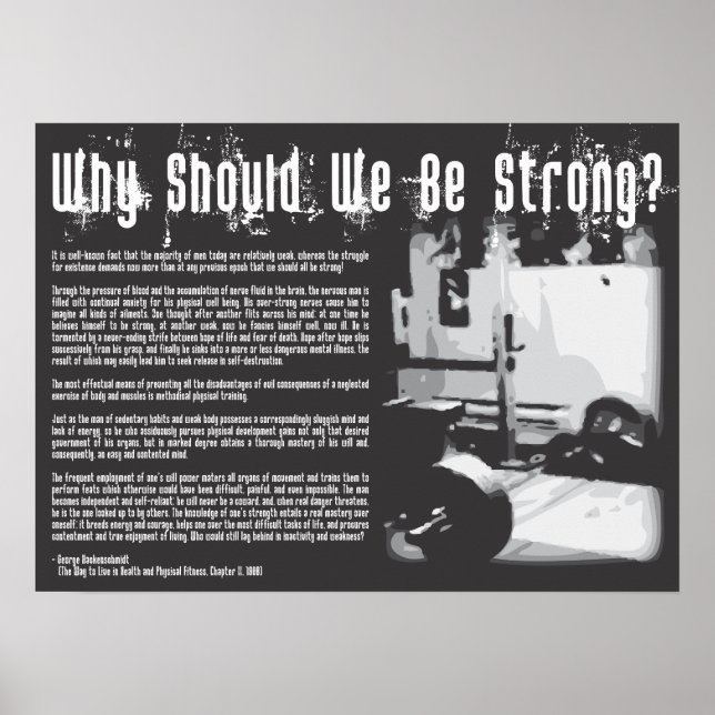 Workout Motivational Poster (Front)