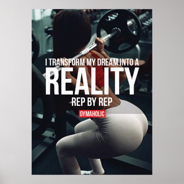 Workout Motivational Poster (Front)